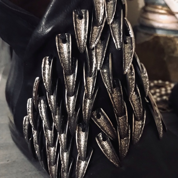 AS98 Black “Sophia” Moto Biker Boot - Picture 10 of 12